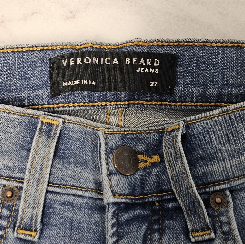 VERONICA BEARD Debbie Skinny High Rise Blue Jeans 27 Preowned - Picture 8 of 10